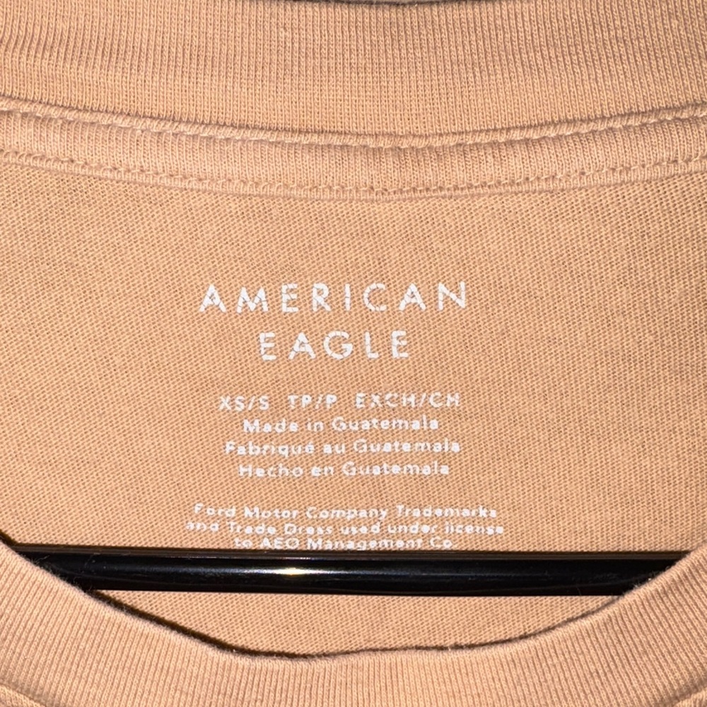 Oversized Mustang Tan Graphic T-Shirt - Picture 2 of 2